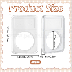 10 scatola portamonete in plastica trasparente&nbsp;CON-WH0095-203