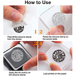 Прозрачные штампы из ПВХ с летней тематикой DIY-WH0631-0422