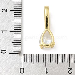 Pendentifs avec zircon cubiques à micro-pavés en laiton&nbsp;X-KK-U050-05G-02