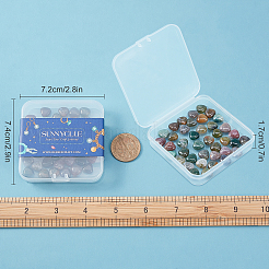 Природного индийского агата бисер нитей G-SC0002-09I