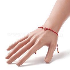 Braccialetti a forma di cuore con semi giapponesi fatti a mano&nbsp;BJEW-MZ00012