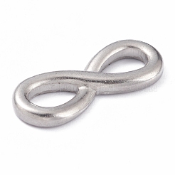 変色しにくい304ステンレススチールリンクコネクター  無限大  ステンレス鋼色  9x22x2mm&nbsp;X-STAS-O140-16P