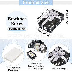 Schmuckgeschenkboxen aus Karton mit Tupfenmuster und Schleife&nbsp;X1-CON-TAC0001-10E