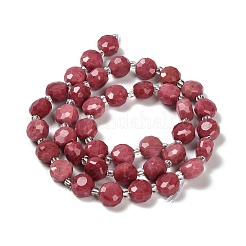 Природные родонит бисер нитей G-B153-A10