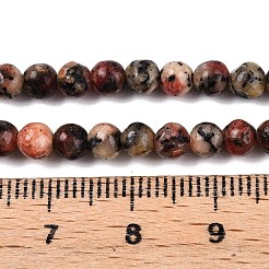 Окрашенные природные белый нефрит бисер пряди G-T140-4mm-B06