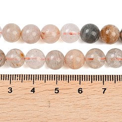 Природного кварца lodolite нитей бисера&nbsp;G-Z133-A02-8mm-01