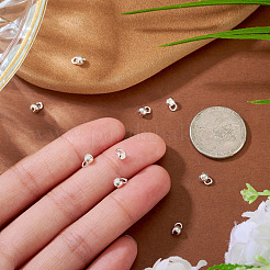 10 шт. 925 наконечника для бусин из стерлингового серебра&nbsp;STER-TA0001-50