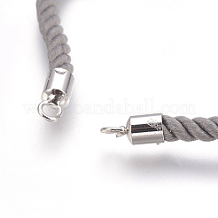 Baumwollgarn / Baumwollschnur Armband machen&nbsp;KK-F758-03J-P
