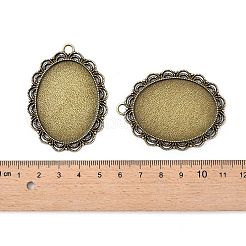 Lega ovale impostazioni ciondolo cabochon avvolgere in filigrana&nbsp;LS-PALLOY-N0088-20AB-NF