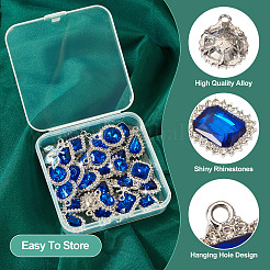 27 шт. 9-х стилевые подвески из сплава стекла ALRI-TA0001-31