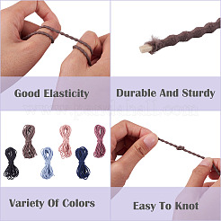 Cordons élastiques en polyester 30 couleurs 6 m&nbsp;EC-TA0001-07D