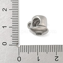 Европейские бусины из нержавеющей стали 304 STAS-S183-07P