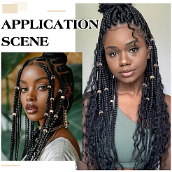 100 шт. 5 стиля железное украшение для волос AJEW-ME0001-49