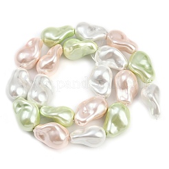 Гальванические стеклянные бусины GLAA-H039-07B