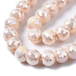 Стеклянные бусины с гальваническим покрытием &nbsp;EGLA-Q125-003-A01