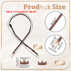 Регулируемые ручки сумки из воловьей кожи PURS-WH0005-65LG