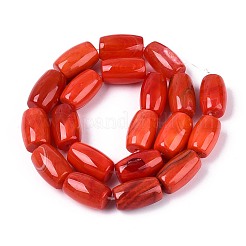 Окрашенные естественный агат бисер пряди&nbsp;G-T144-34