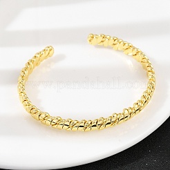 Браслеты-манжеты из латуни в форме капли для женщин BJEW-C112-01G