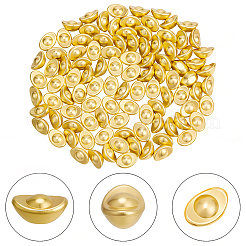 100 pz lingotti in lega di zinco/barre d'oro decorazioni per esposizione&nbsp;DJEW-SP0001-30