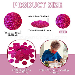 150 шт. ПВХ пайетки/звенья из пайеток&nbsp;PVC-TA0001-07B