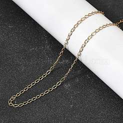 Collares de cadena trenzada de acero inoxidable 304 de 2 mm para mujer&nbsp;NJEW-A067-02G