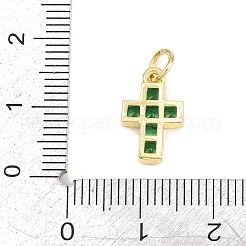 Ottone micro spianare pendenti zirconi&nbsp;KK-F938-24A-G