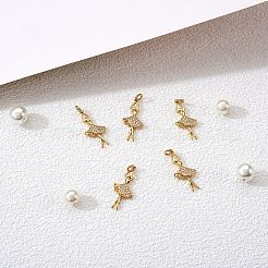 Подвески из кубического циркония с покрытием из латуни KK-SZ0005-95