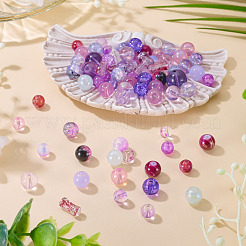 80 г прозрачных стеклянных бусин&nbsp;DGLA-TA0001-47H