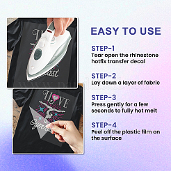 Rhinestone di vetro hotfix&nbsp;DIY-WH0303-902