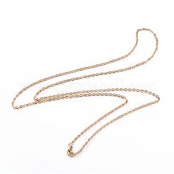 304 Edelstahl-Kabelkettenhalsketten&nbsp;NJEW-P147-07