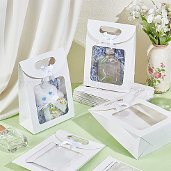 Прямоугольные подарочные пакеты из крафт-бумаги ABAG-WH0038-27A-02