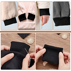 Ребристая ткань из полиэстера и спандекса для манжет FIND-WH0018-05A