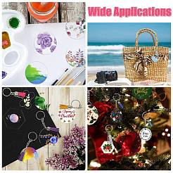 Наборы для самостоятельного изготовления акрилового брелока-подвески с кисточкой из искусственной замши&nbsp;DIY-CJ0002-68