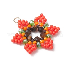 Стеклянные подвески из бисера&nbsp;PALLOY-MZ01241-05