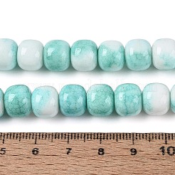 Нити из окрашенных стеклянных бусин с эффектом омбре&nbsp;GLAA-N067-01A-02