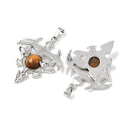 Естественно тигровый глаз треугольник подвески&nbsp;G-G293-01P-23