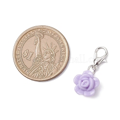 Цветочные акриловые подвесные украшения HJEW-JM04013-02