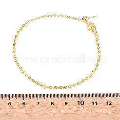 Creazione di braccialetti con catena a sfere in ottone da 2.5 mm&nbsp;KK-D238-03G-01