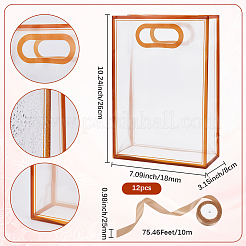 12 bolsa de regalo de plástico rectangular&nbsp;ABAG-SP0001-07B