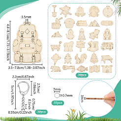 Kits de fabrication de porte-clés bricolage&nbsp;DIY-PH0038-92A