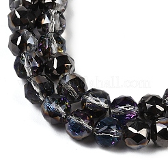 Прозрачные стеклянные бусины гальваническим пряди&nbsp;X-EGLA-N002-34C-C21