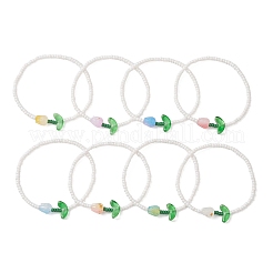 8шт. стеклянные эластичные браслеты&nbsp;BJEW-MZ00302