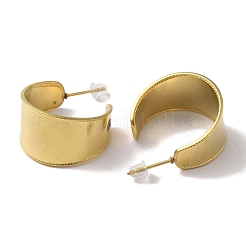 Вакуумное покрытие pvd 201 нержавеющая сталь шпильки серьги&nbsp;EJEW-B059-01G