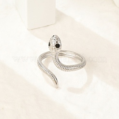 Кольца-манжеты из нержавеющей стали 304 с черной эмалью для женщин&nbsp;RJEW-G338-05P