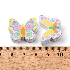 Печатные деревянные бусины WOOD-V003-01