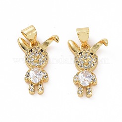 Латунные микропаве прозрачные подвески с фианитом ZIRC-F135-12G