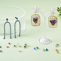 80 шт. 8 шт. фурнитура для сережек-гвоздиков из нержавеющей стали 304&nbsp;STAS-PJ0001-40