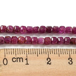 Натуральные рубиновые бисерные пряди G-P457-B01-36B