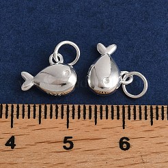 925 подвеска в виде рыбки из стерлингового серебра&nbsp;STER-I024-03S-02