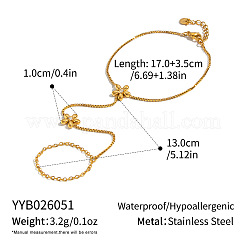 Armbänder mit Blumenmuster aus Edelstahl 304 für Damen&nbsp;NO1550